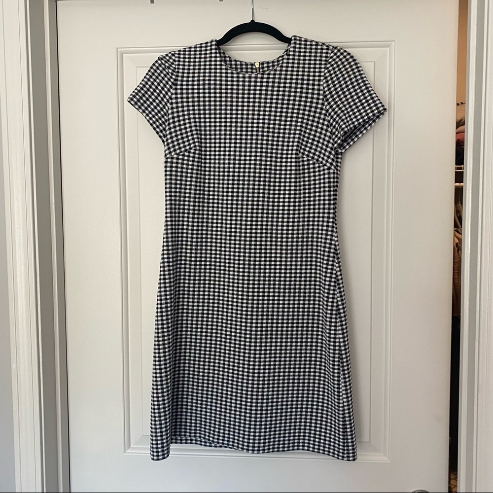 Calvin Klein Black & White Plaid Dress, worn once! Size 4, but fits sizes 4 - 8